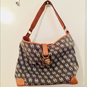 Dooney & Bourke Leather Trimmed Signature Purse